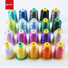 BAI High quality multi-colored 120d embroidery thread 100% polyester